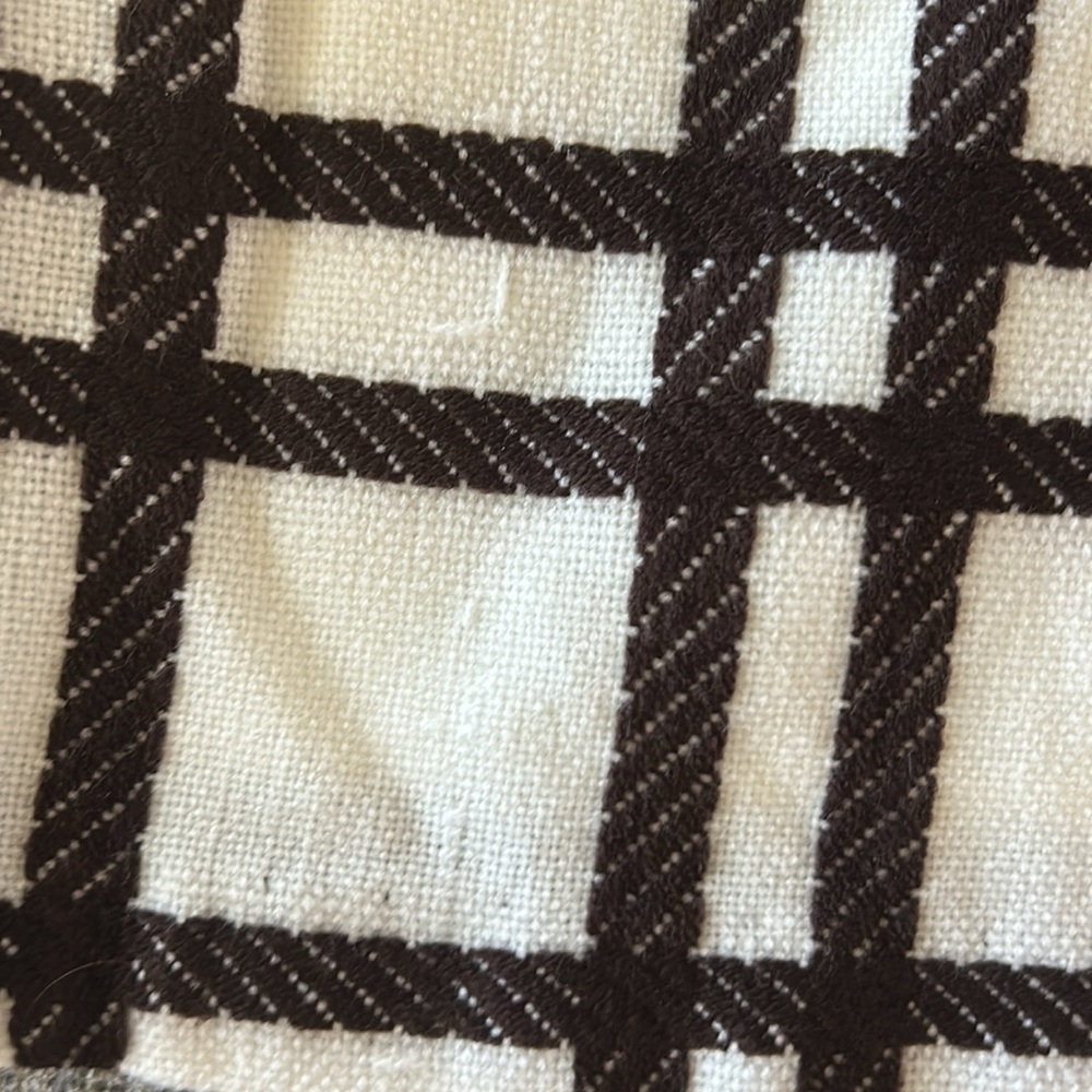 Plaid Brown & Off White Girl’s Skirt - Picture 3 of 6